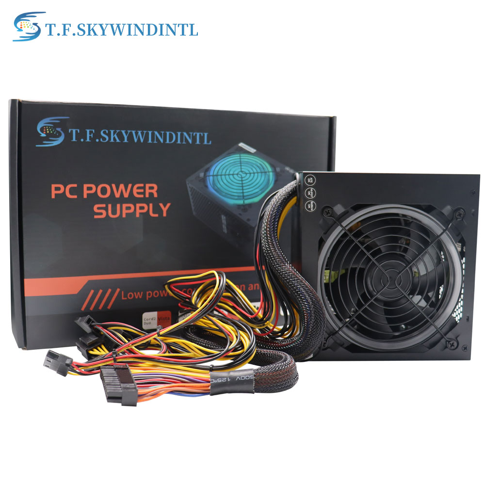 China T F SKYWINDINTL New ATX 400W RGB Computer Power Supply PSU 80