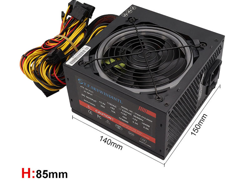 T.F.SKYWINDINTL-Alimentation pour PC de bureau modulaire, 700W